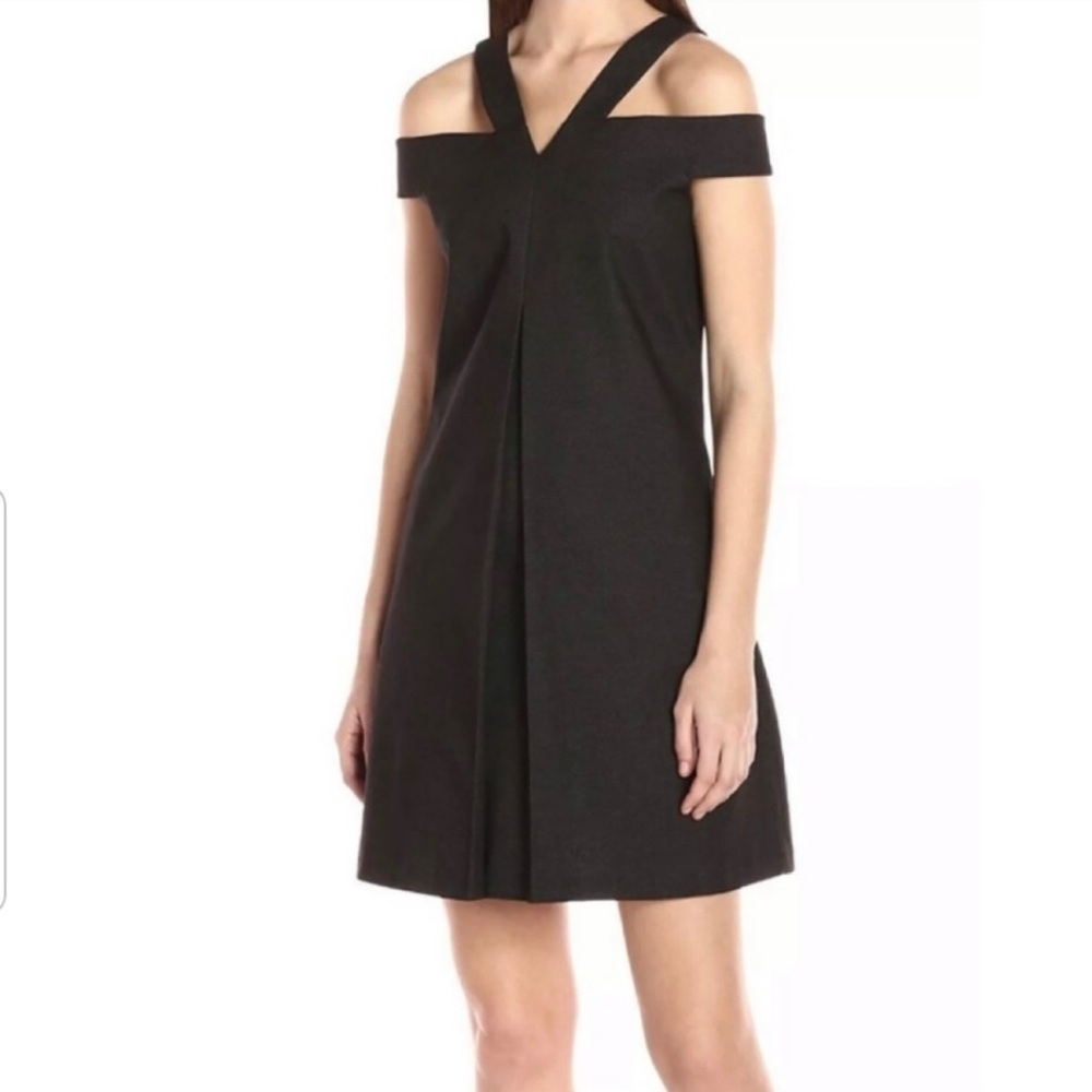 Laundry by Shelli Segal Cold Shoulder A-Line Dress
